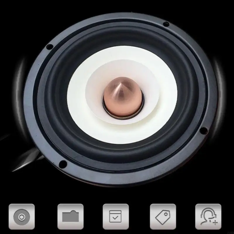 J1HD 4IN Полный диапазон компонент динамика конуса с глубоким басом и низкими искажениями для аудиофилов обновления домашней