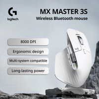 Logitech Mx Master 3s 8000 Dpi Auto-Shift Wheel Wireless Office Black Wireless Usb Ergonomic Mini Optical Mouse For Pc