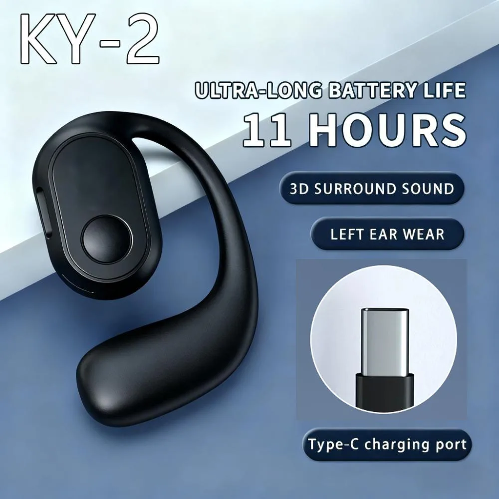 Q7 Wireless Bluetooth Earphones Air Conduction OWS Headphone HiFi Ear-Hook Music Sports Noise Cancel Headset For Smart Phones