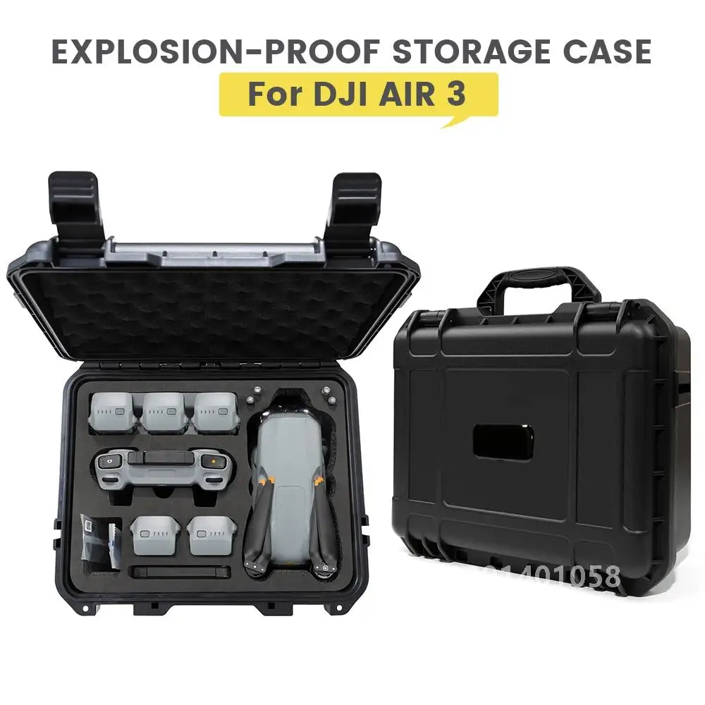 Hard Shell Explosion-proof Box For Air 3 Waterproof Carrying Case Storage Bag Suitcase For DJI Air 3 RC 2/RC N2 Drone Accessory