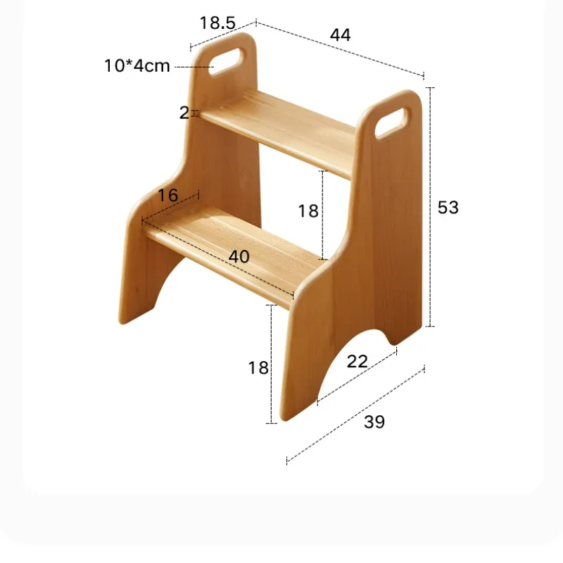 Детская подставка для ног из массива дерева, расширенная педаль, нескользящее сиденье для унитаза, табурет из скандинавского бука, маленькая скамейка-лестница для детей