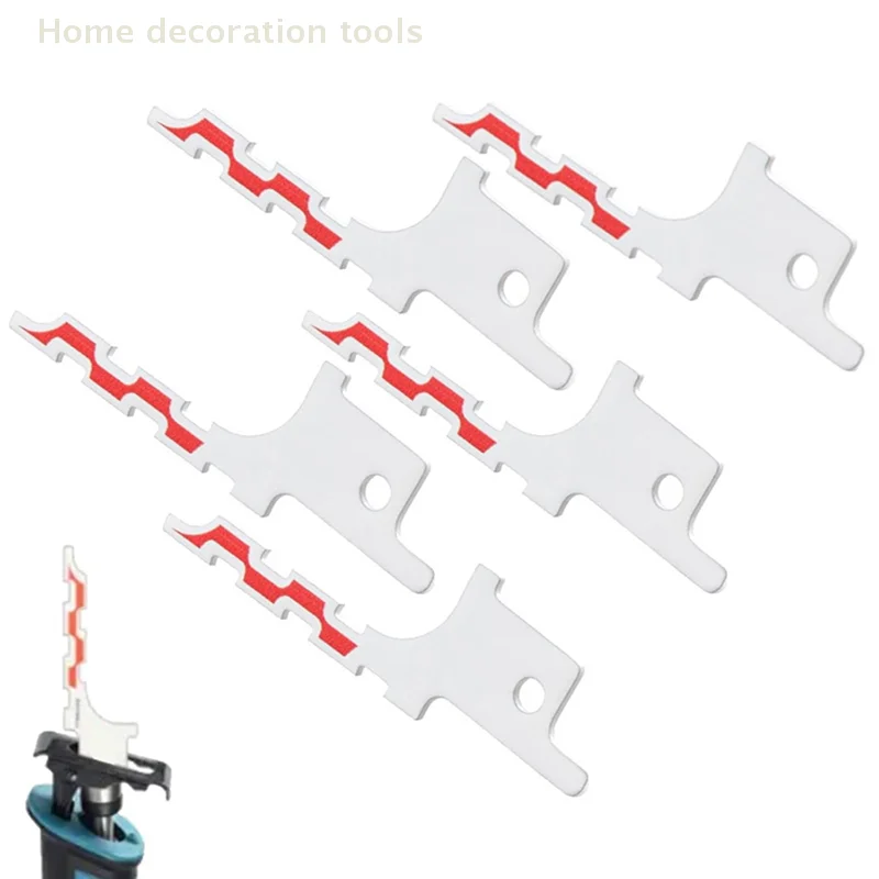 5 Stück 48-00-1640 Säbelsägeblatt, kompatibel mit Milwaukee Elektrowerkzeug, geeignet zum Schneiden von Trockenbau-G Gipskartons