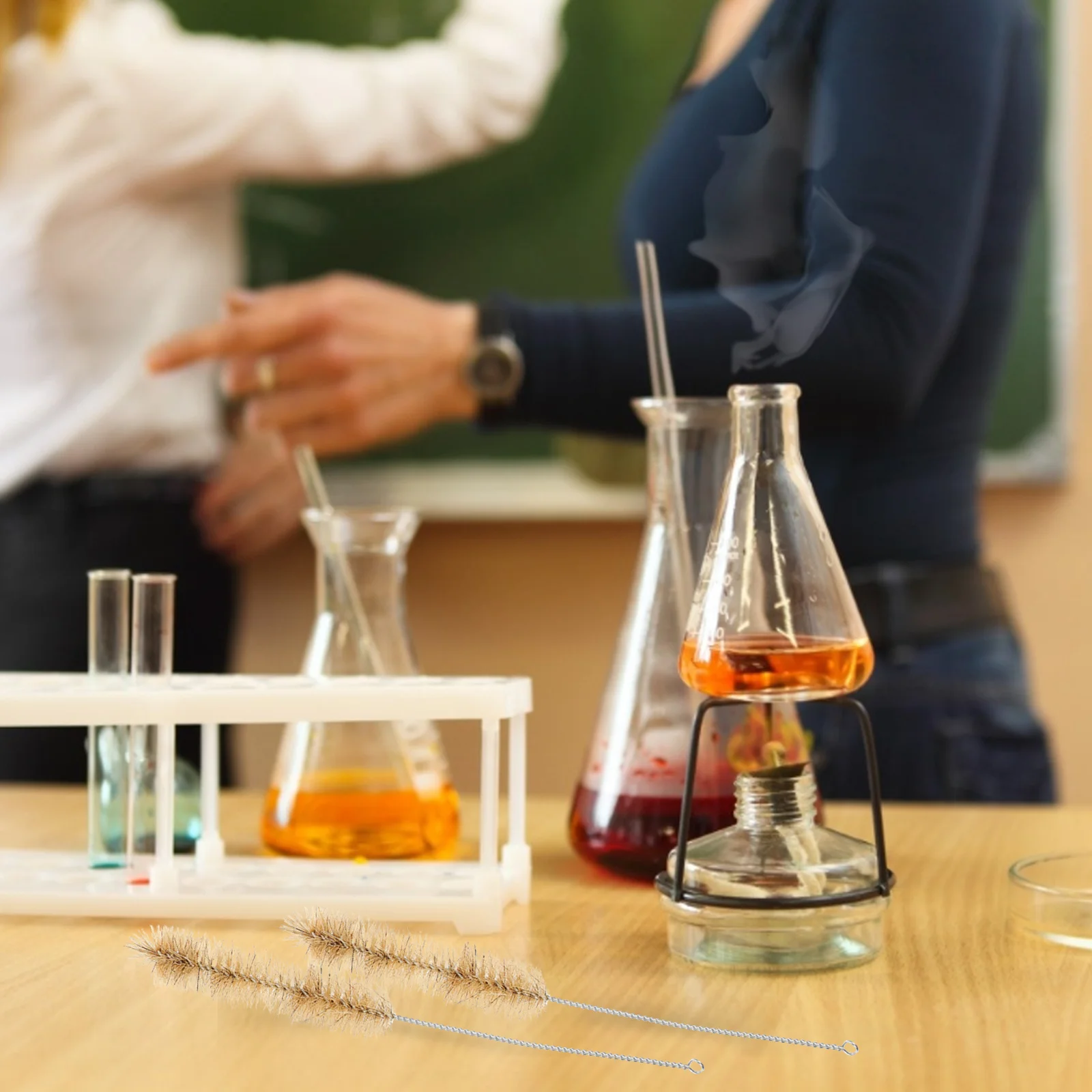 

10Pcs Exquisite Nylon Tube Cleaning Brushes Creative Design for Safe Keeping Cleaning Brush Tube Brush