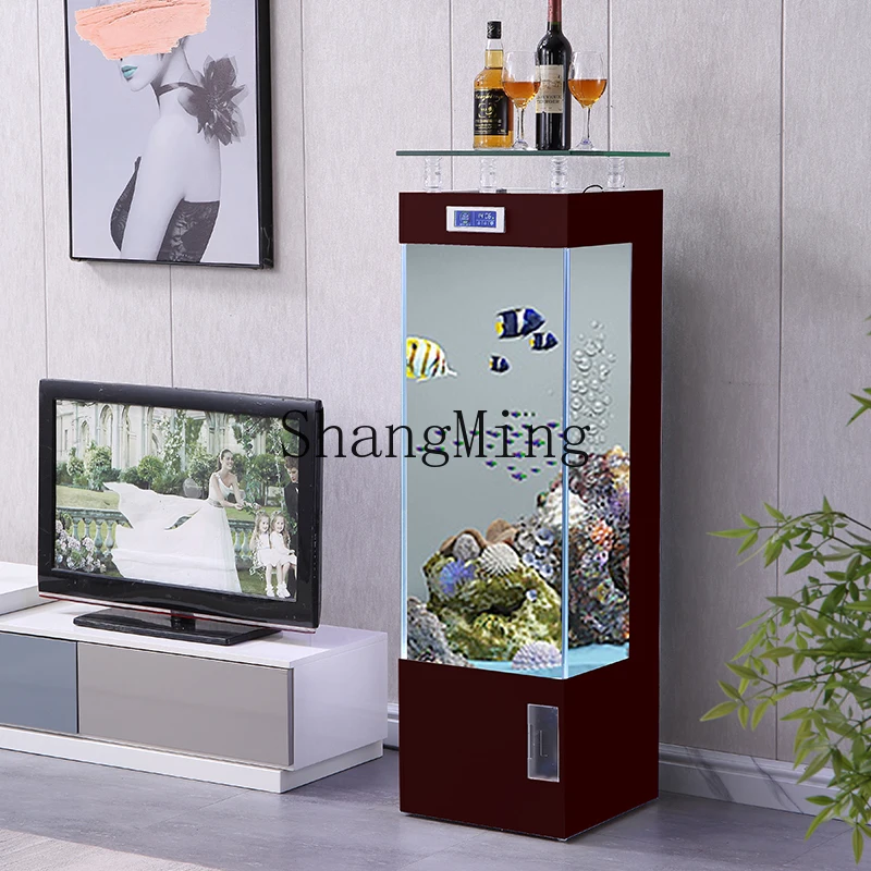 

Экологический аквариум из стекла для дома, средний/большой, квадратный, для гостиной, с нижним фильтром