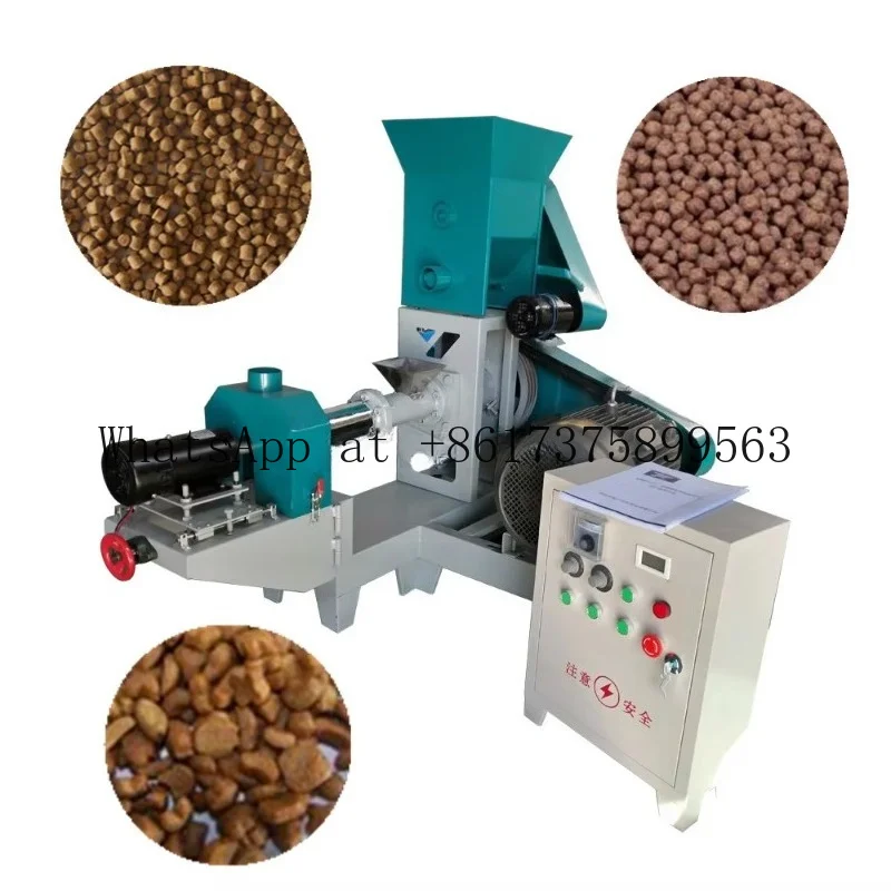 Full Automatic Livestock Feed Pellet Machine Floating Baits Pelleting Mill for Fish Chicken Duck