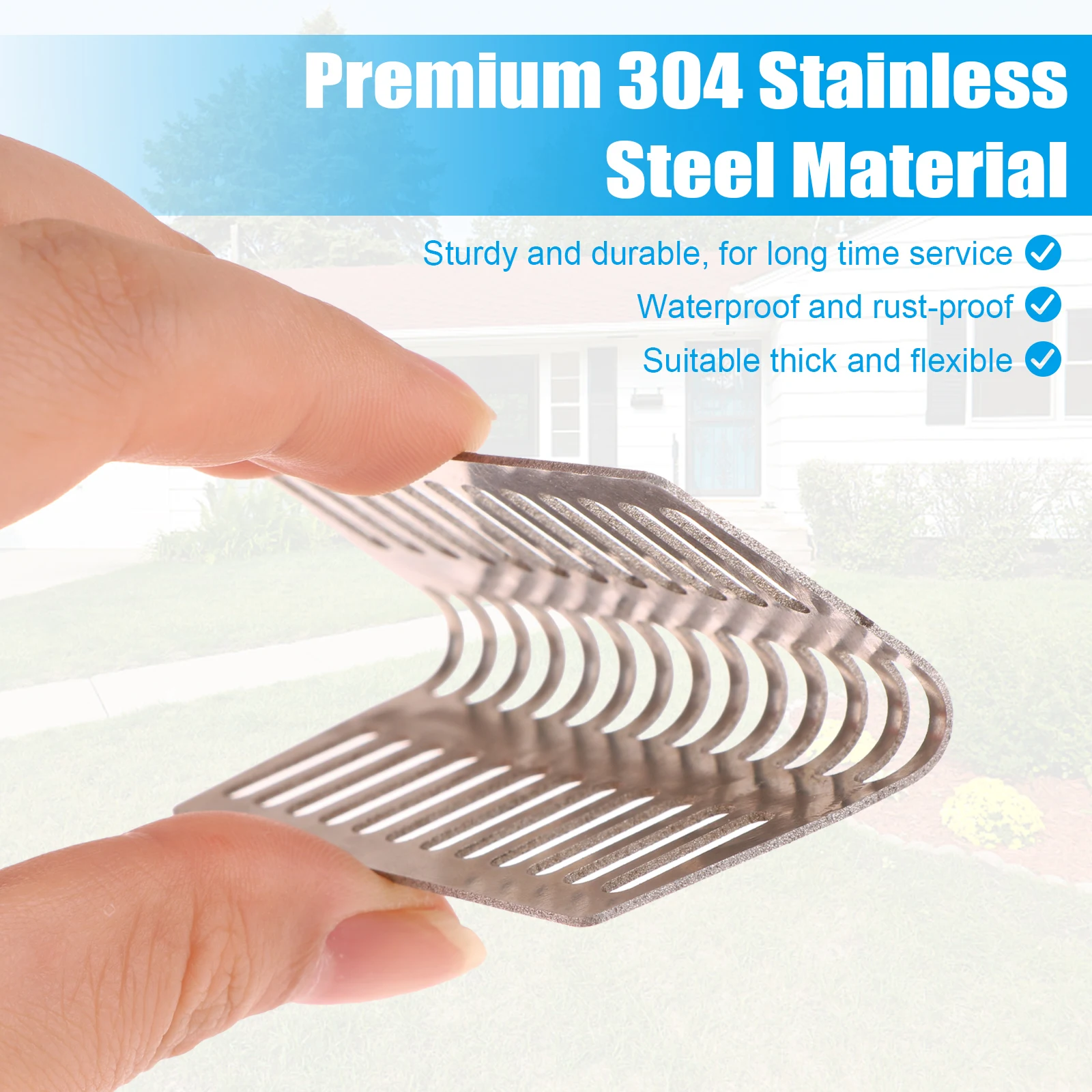 36Pcs Stainless Steel Brick Weep Hole Covers 2.75" Weep Shield Weep Hole Covers Brick Weep Hole Inserts Mortar Repair