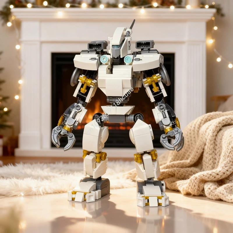 

385 шт. MOC Zane S Ice Mech Ninjago модель строительные блоки архитектура сборка Рождественский подарок игрушка DIY творческая идея образование