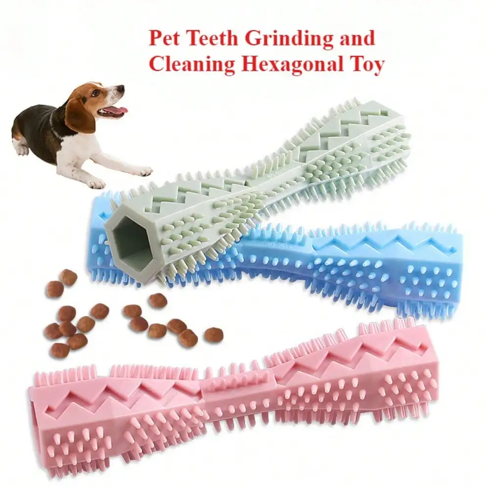 Durable Striped Dog Toothbrush Chew Stick Oral Care Toy Teeth Clean Gum Massage Boredom Relief Training Toy for All Size Dogs