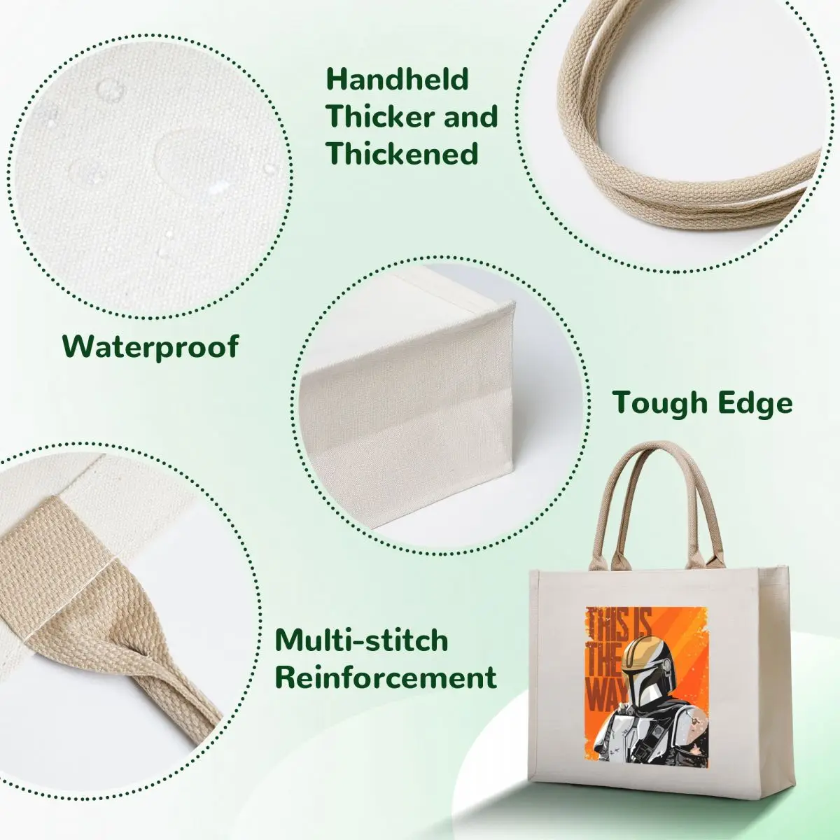 This Is The Way T-ShirtThis Is The Way Tote Bag custom bags shopper bags female bag