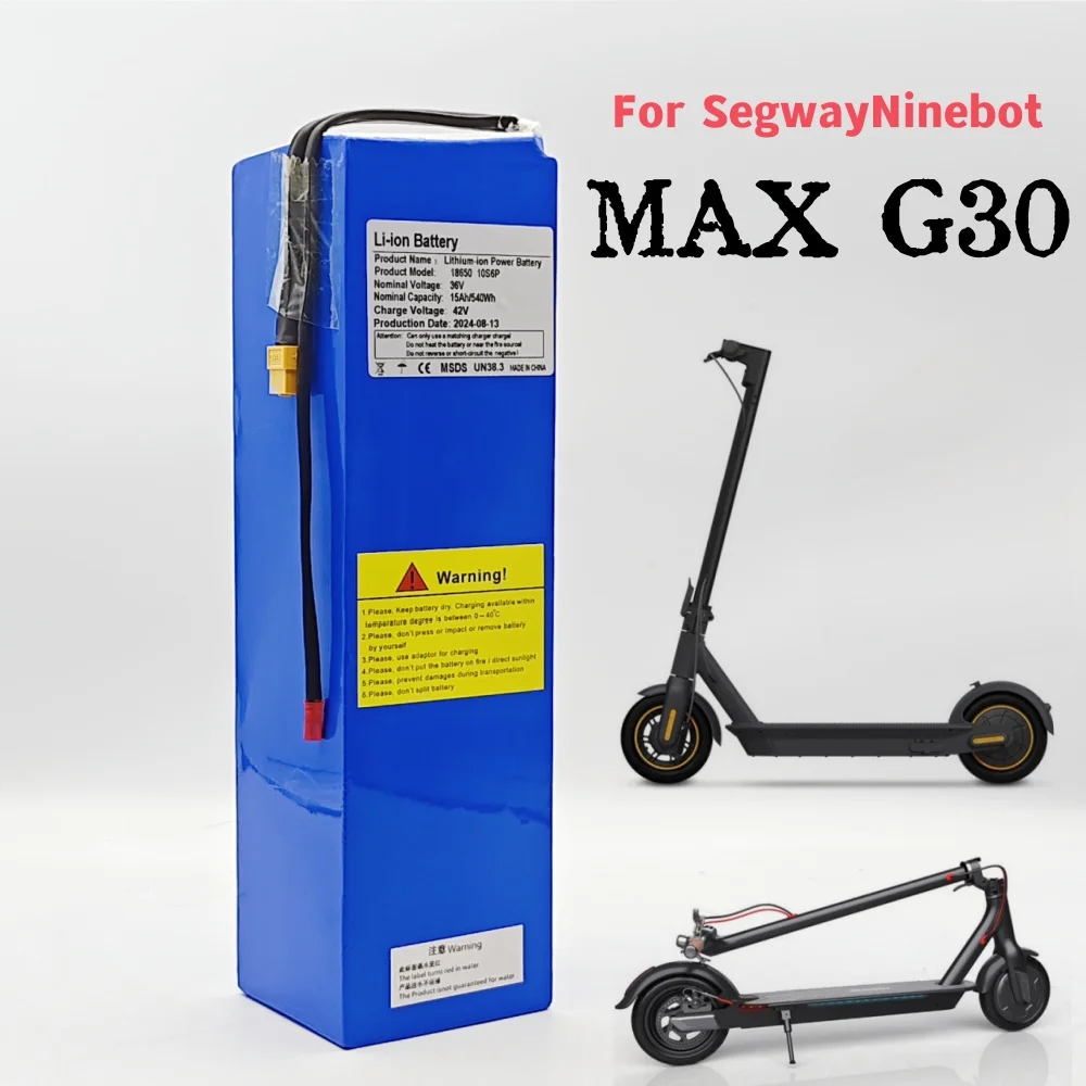 18650 ليثيوم 36 فولت 15000 مللي أمبير 10S6P بطارية قابلة للشحن ل Segway Ninebot MAX G30 سكوتر كهربائي بطارية خاصة