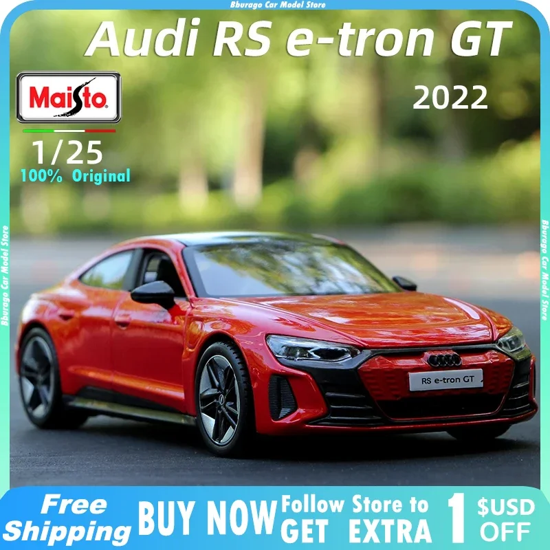 

Audi RS e-tron GT 2022 Model Maisto 1:24 Electric Vehicle Model Alloy Sports Car Die Cast Toys Diecast Voiture Gift Collection