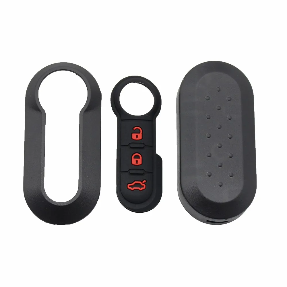 Cocolockey 3 Button Silicone Remote Key Pad for FIAT 500 Bravo Croma Doblo Ducato Fiorino Linea Panda Grande Punto Scudo
