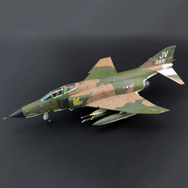 AC1008 F4 1:72 Scale F-4E Ghost 76-0268 Paper Tiger 1972 Aircraft Model 37032 Alloy Static Display Souvenir Collection Toys Gift