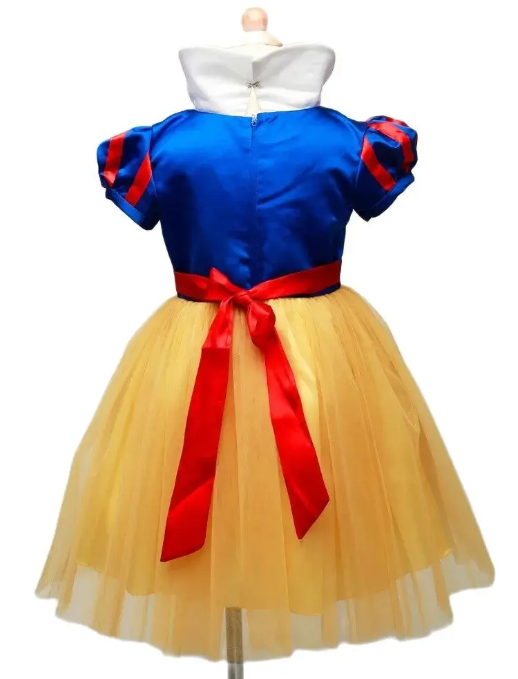 Hallowen Snow White Costume Dress for Girl Little Girl Halloween Apparel Child Birthday Party Kid Princess Cosplay Ball Gown