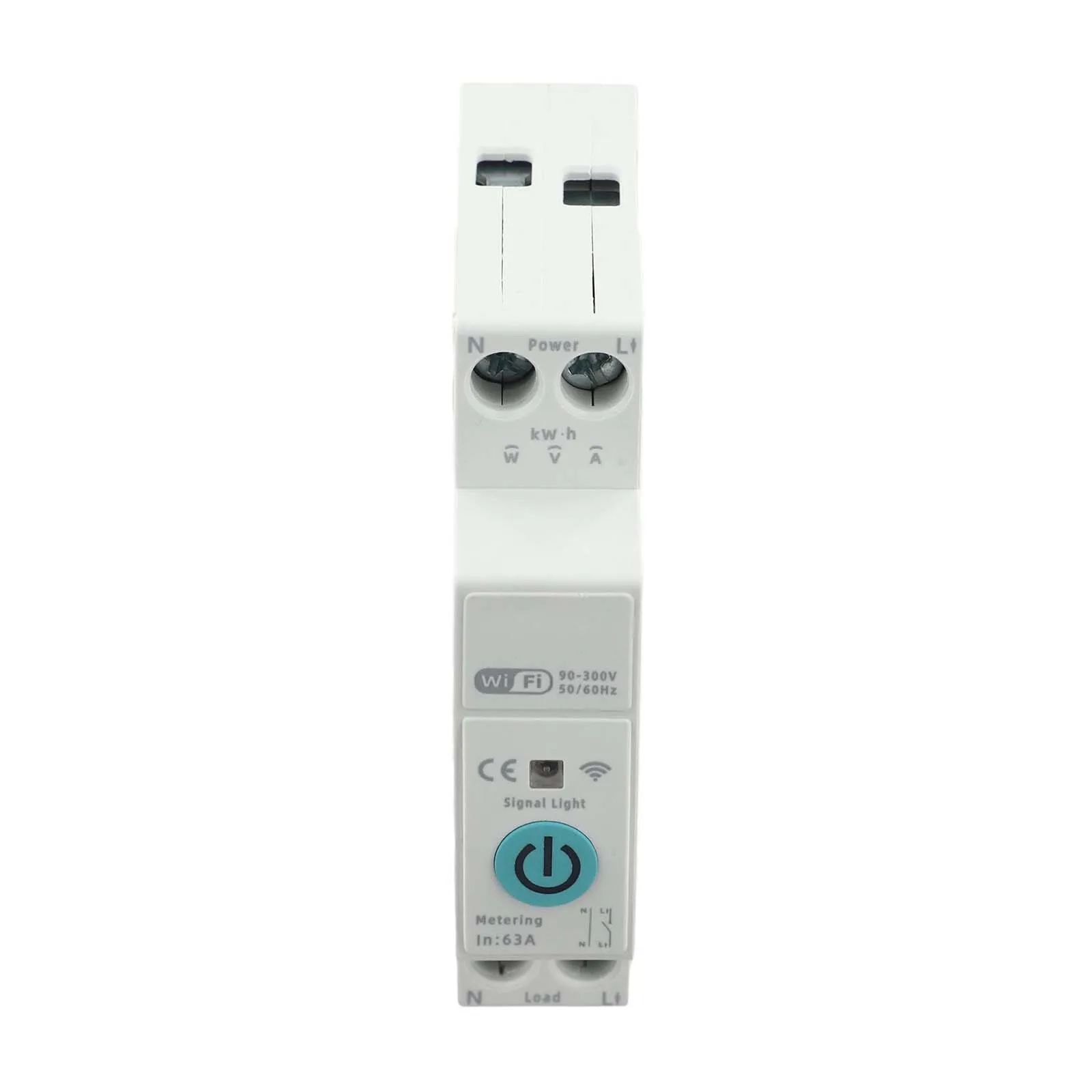 Smart Switch for DIN Rail Mounting with Energy Metering Support for Tuya App Remote Operation Timing Modes and Power Alerts