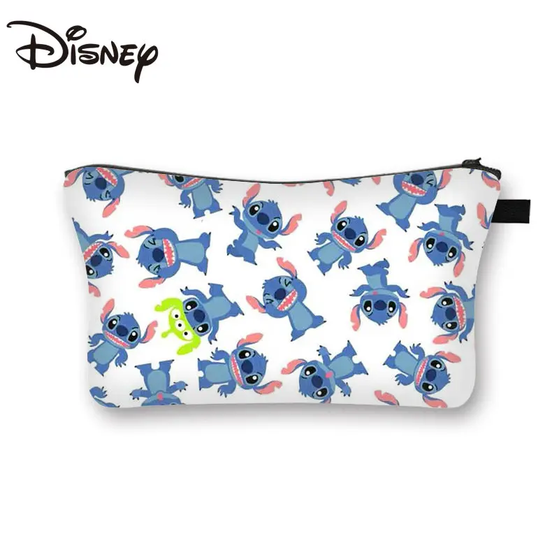 

MINISO Disney Stitch Cartoon Cosmetic Bag Japanese Cute Change Storage Bag Fashion Trend Girls Cute Bag