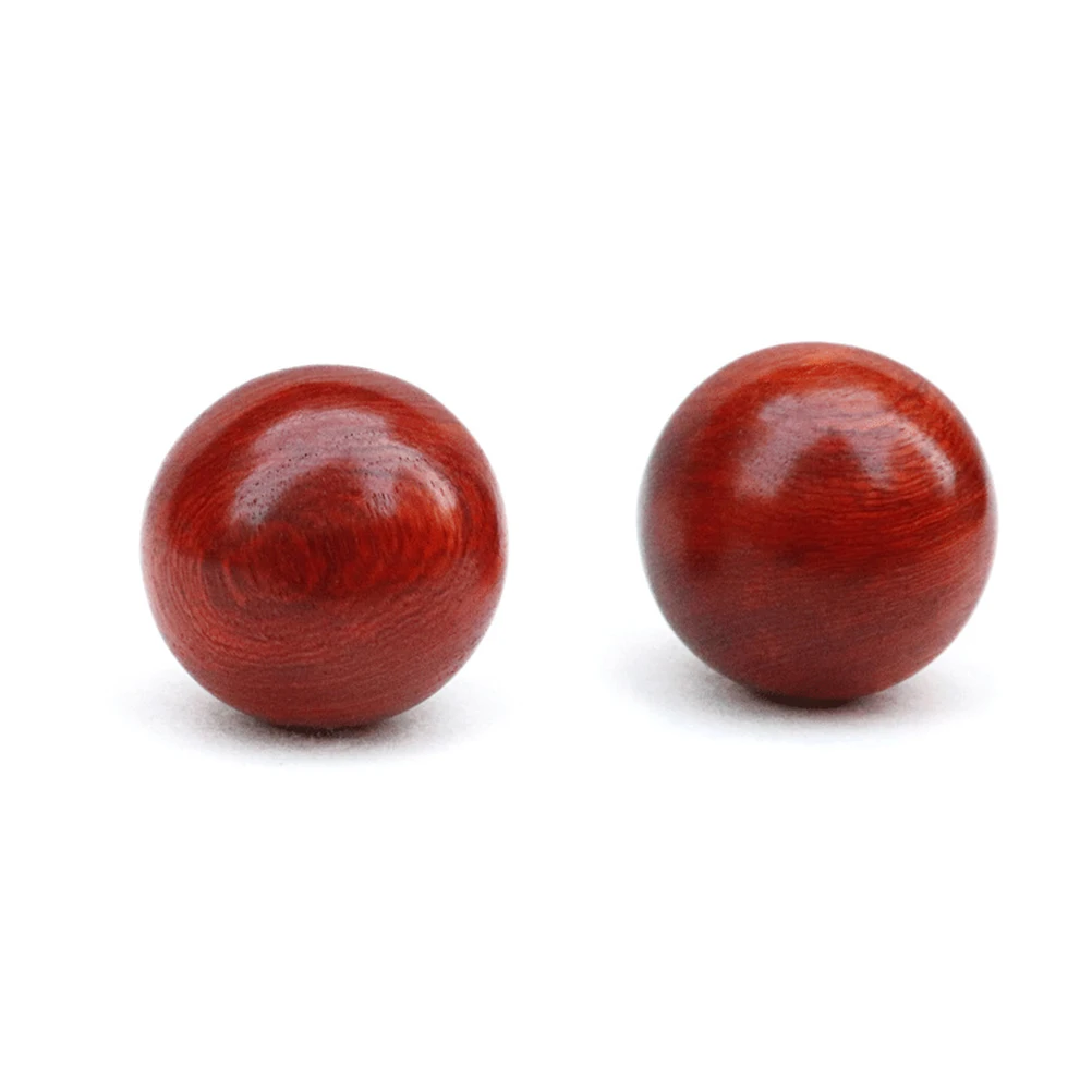 

2Pcs Rosewood Hand Massage Balls Portable Stress Relief Exercise Improve Blood Circulation Sleep Memory Joints Therapy Roller
