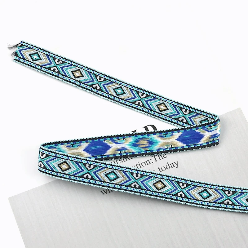 Meetee 10/20 Yards 17 mm ethnisches Band, Jacquard-Gurtband, Taschengurt, Gürtel, dekorative Bänder, Kleidung, Nähmaterial, Zubehör