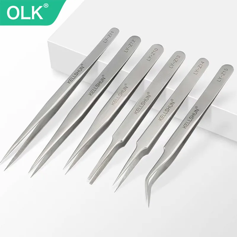 

Инструмент для прецизионного обслуживания локтевого пинцета из нержавеющей стали, утолщающий антистатический наконечникный зажим