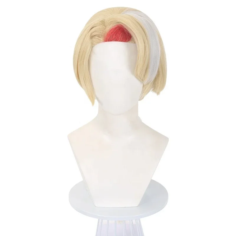 Charlie Morningstar Wig 65cm Long Blonde Mixed Hazbin Hotel Cosplay Synthetic Anime Halloween Party Cosplay Wig