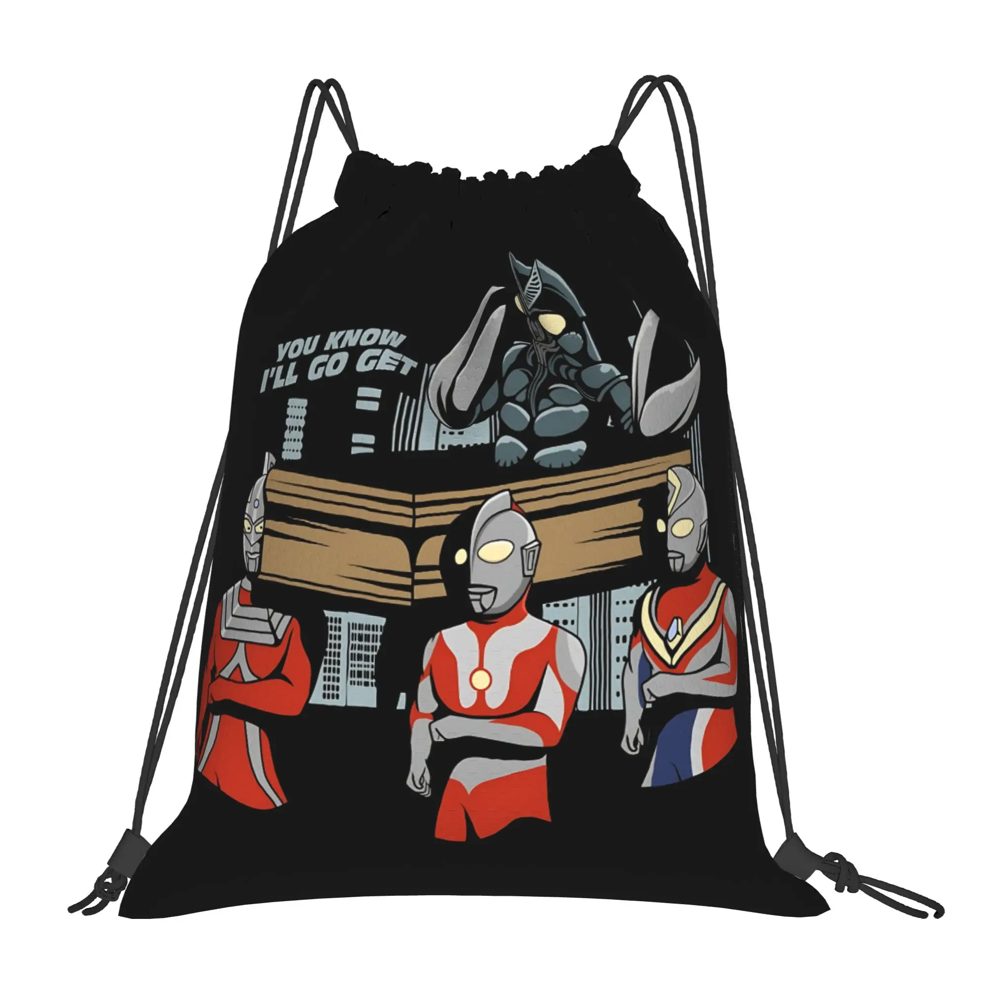 gym Pouch Ultraman  Drawstring Bags Travel Unisex Storage Organize Bundle Pocket Rope Bag