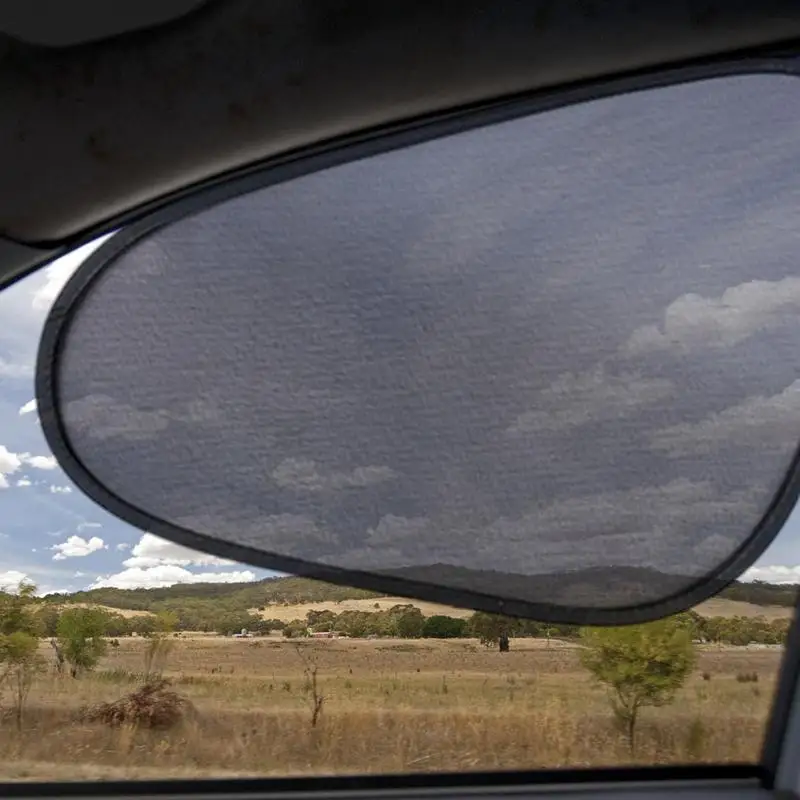 Sun Shade For Car Window 2 Pack Sun Window Shade For Car UV Protection Mesh Heat Block Cover Auto Accessories For Truck Van Back