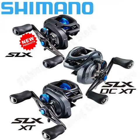 SHIMANO Baitcasting Reel SLX DC XT/SLX XT/SLX Fishing Reel New SVS Infinity braking system 8.2/7.2/6.3 Ratio HAGANE BODY