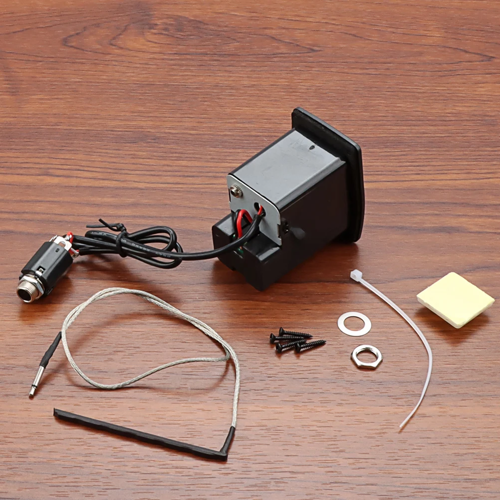 

Guitar Ukulele Pickups Acoustic Equalizer Multifunctional Instrument Accessory Metal Plastic Smooth Sound Easy Installation