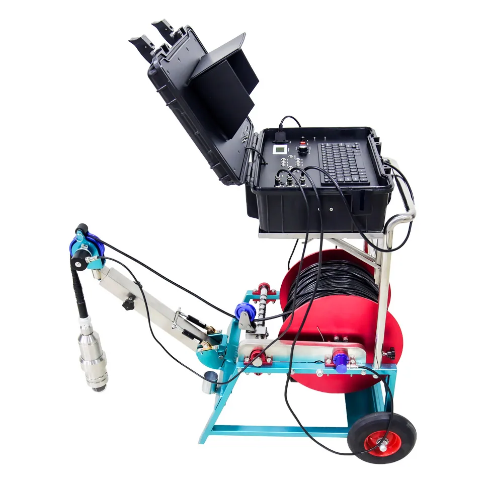 Wopson 90mm Crawler Robot  Borehole Inspection Deep Water Well Inspection Drilling Drain Camera Pipe Inspection Sewer Camera 360