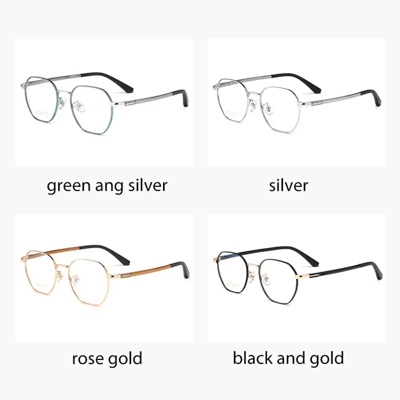 

Мужские оптические очки из чистого титана, мужские очки в деловом стиле с AR-покрытием, настраиваемая оправа и линзы