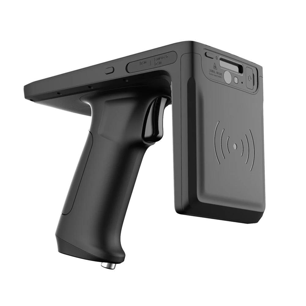 5.2'' UTOUCH Android 9.0 UHF RFID Reader 902-929Mhz Handheld PDA Antenna Data Terminals with 1D/2D Barcode Scanner NFC Pistol