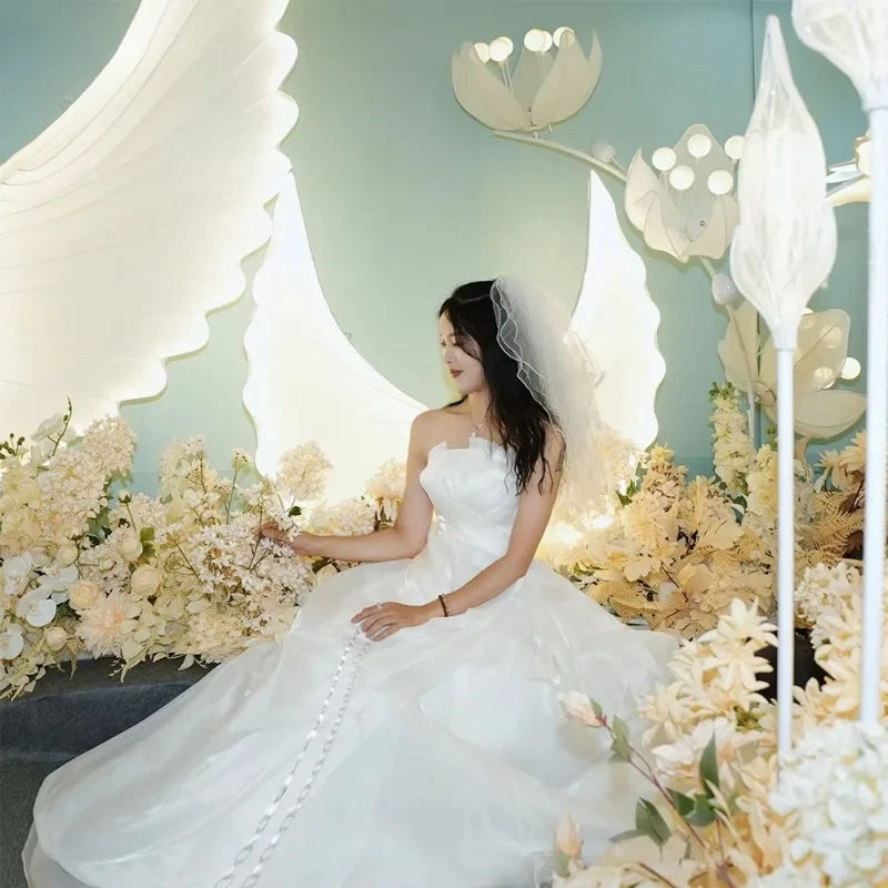 Wedding Angel Wings Light  Wedding Backdrop Lights Stage Props Event Decoration Items for Wedding Decorations Equipment