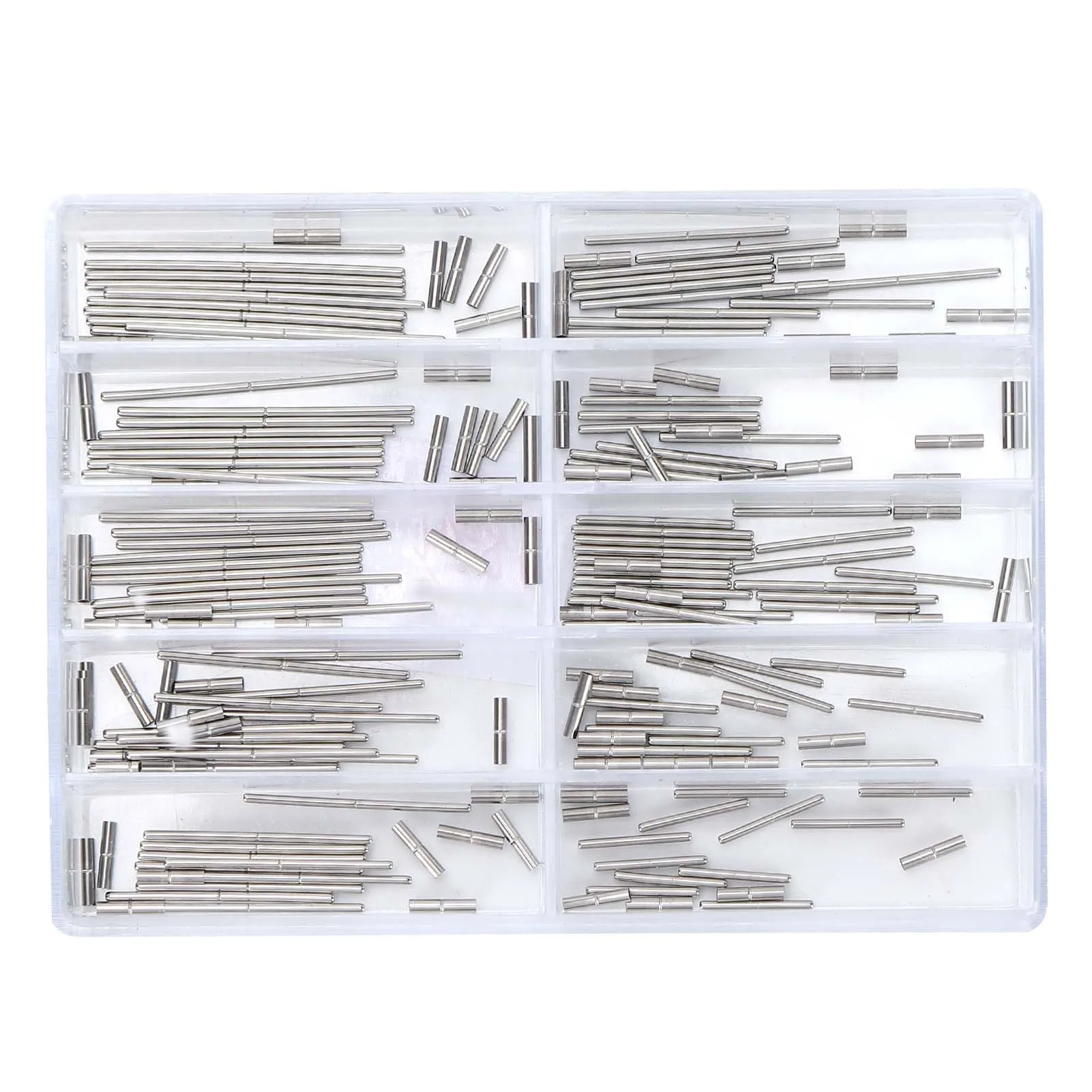 100Pcs Watch Tube Bar Alloy Watchband Strap Clasp Link Pin Connecting Shaft 0.9mm 10-28mm
