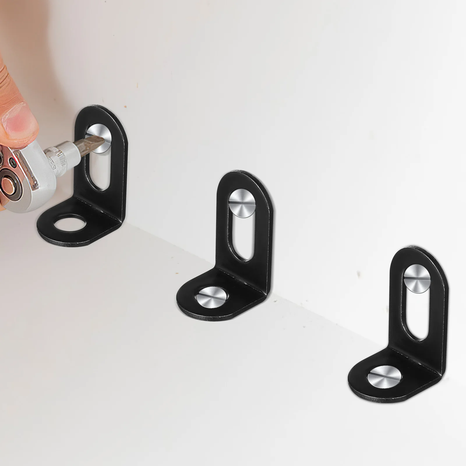 

20Pcs Corner Braces for Wood Sturdy L Brackets 90 Degree Angle Shelf Bracket Metal Fasteners for Cabinet Dresser Bed Frame