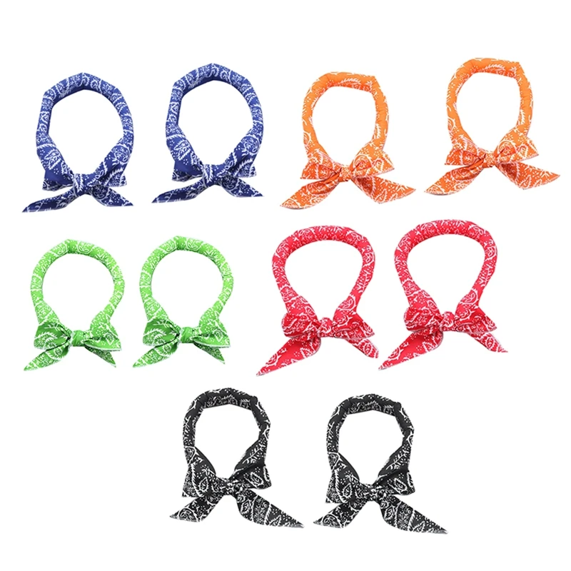 Cachecol de resfriamento para homens e mulheres, envoltórios do pescoço, bandanas de gelo, camping, corrida, esportes ao ar livre, 10 pcs