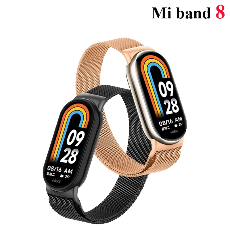Strap For xiaomi Mi Band 9 global version accessories Milanese Loop Replacement belt bracelet pulseira correa miband 8 NFC strap