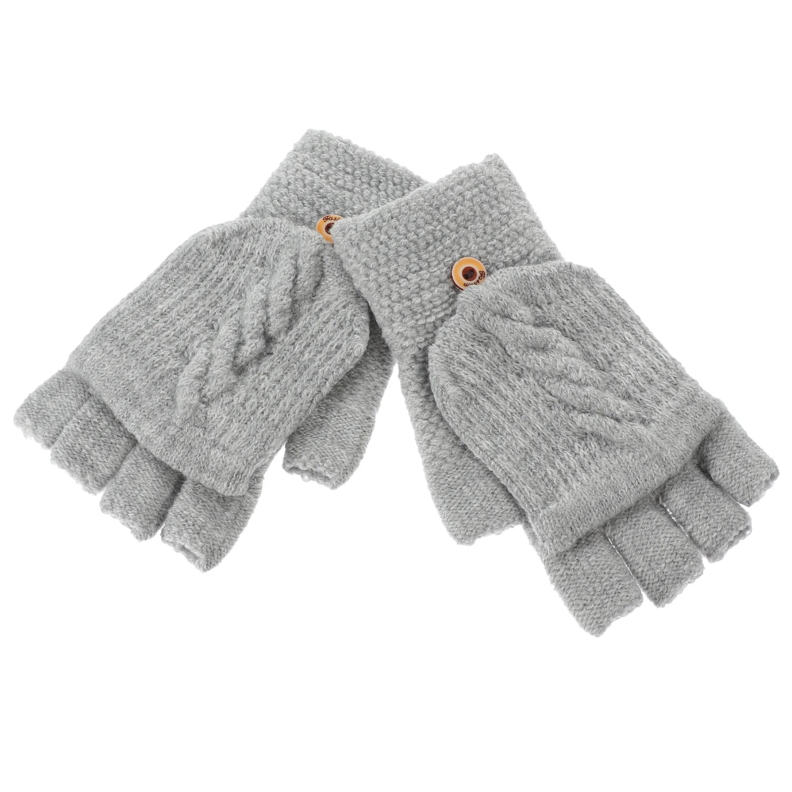 

1Pair Fingerless Gloves for Women Warm Cozy Knitted for Cold Weather Comfort Convertible Gloves