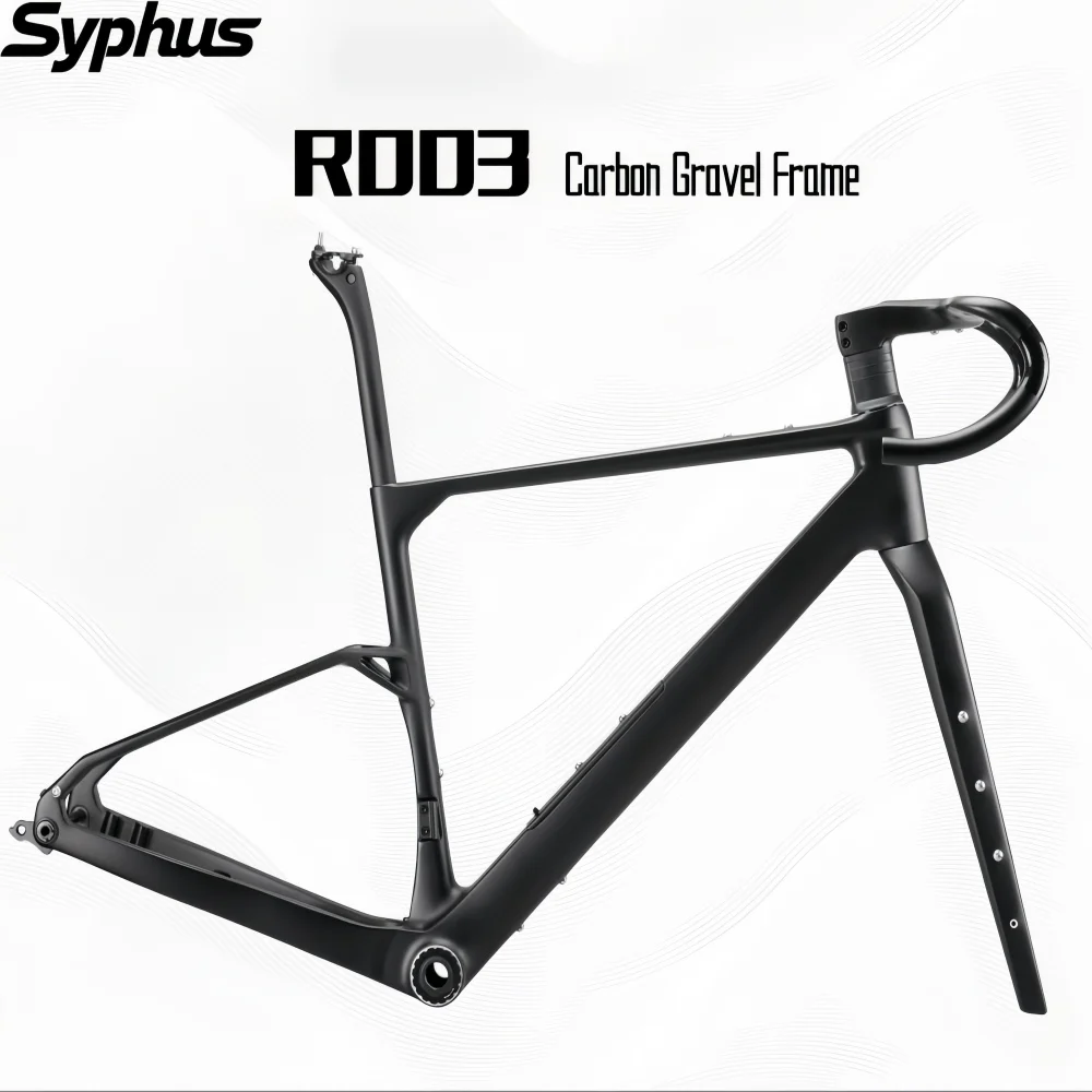 

Syphus 2026 New Carbon Gravel Bike Frame T47 Gravel Bike UDH Hanger Carbon Bike Fram Gravel Bicycle Frameset