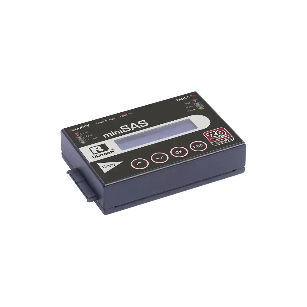 

UReach SAS HDD Duplicator Standalone 1:1 Hard Disk Cloner and Eraser for 2.5 3.5 SAS SATA HDD SSD