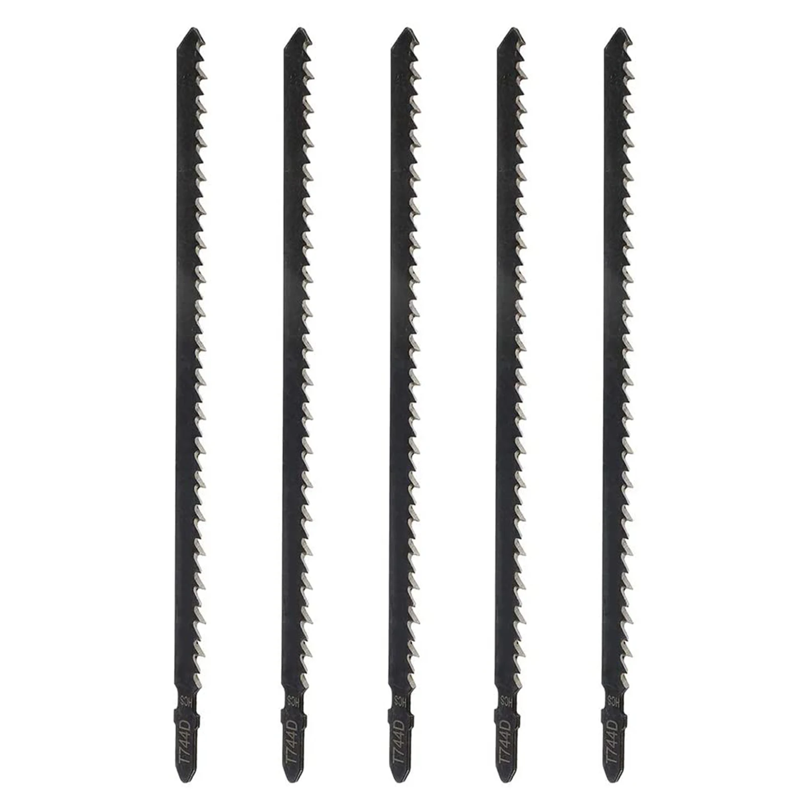 

5pcs T744D Professional Jigsaw Blade Set 180mm Length High Carbon Steel HCS Jig Saw Blades For Wood Metal Cutting
