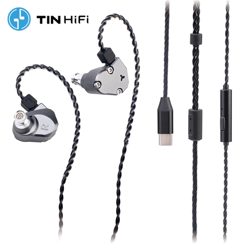 

Original TINHIFI C2 2025 Earphones Wired HiFi Upgraded Mech Style High Fidelity Earbuds 10mm PU+LCP Driver Gaming Headphones