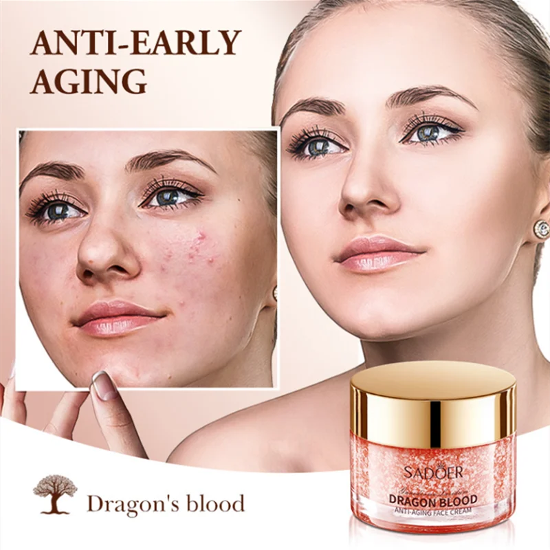 Glossy Ganoderma Dragon Blood Cream Whitening Moisturizing Anti-wrinkle Repairs Cream  Anti Aging Skin Care Women Face Concealer