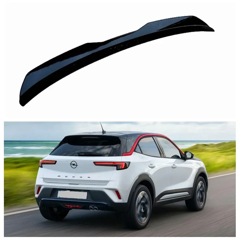 Rear Roof Lip Spoiler For Opel Vauxhall Mokka 2022 ABS Plastic Car Rear Wing Accessories Body Kit