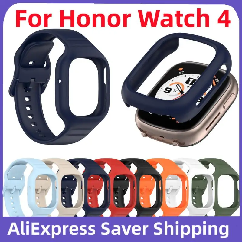 For Honor Watch 4 Soft Rubber Watch Straps Replacement Watch Bands Multiple Colors Sport Watchband For Honor Watch 4 Accessories