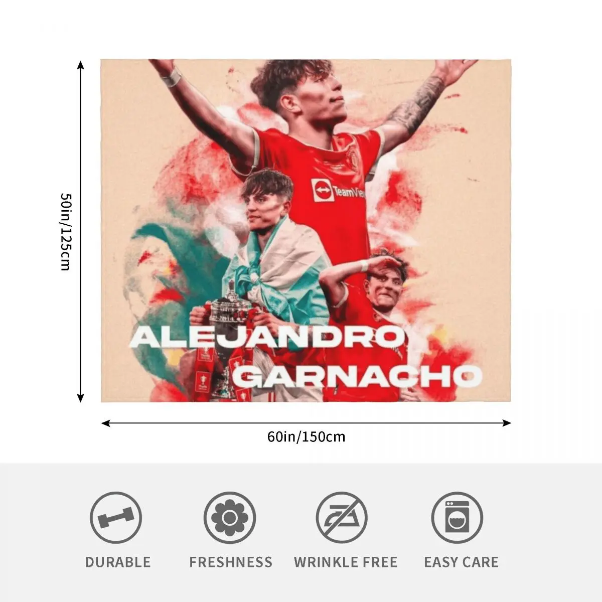 Garnacho رمي البطانيات بطانية ورمي البطانيات المحشوة للهالوين