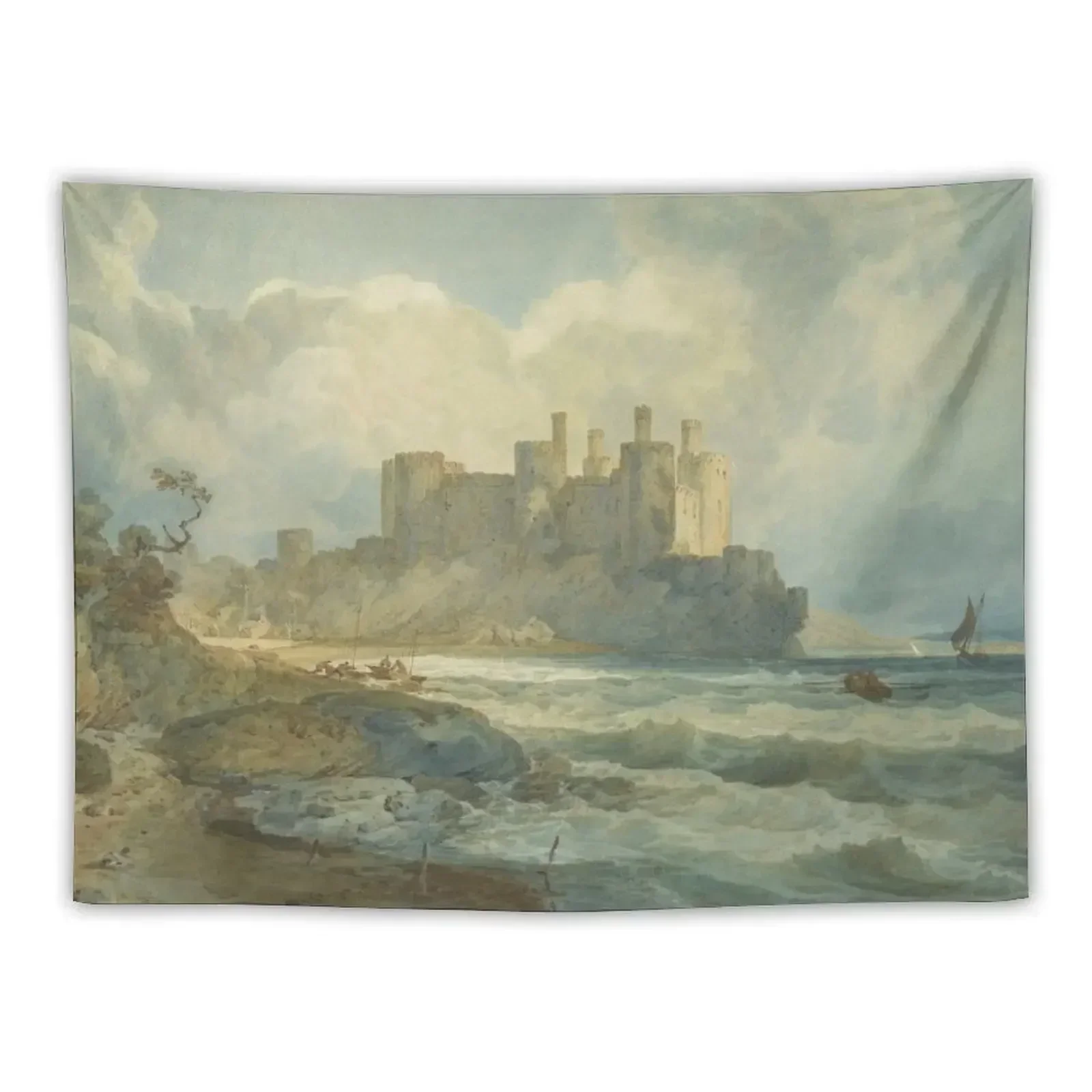 

Joseph Mallord William Turner. Conway Castle, North Wales, 1798. Tapestry Home Decoration Accessories Home Decorations Tapestry