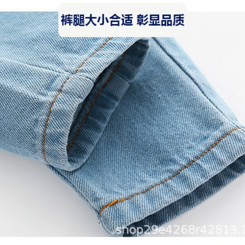 Fashion Boys Jeans Toddler Kids Girls Denim Pants Elastic Waist Children's Clothes 6