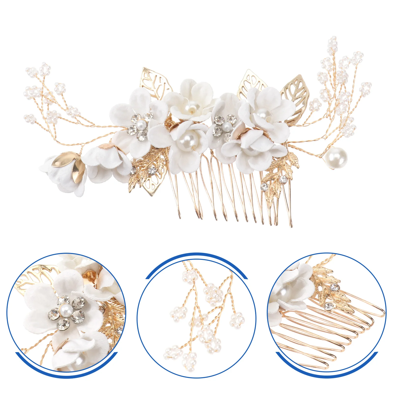 

Wedding Hair Comb for Bride Hairclip Alloy Hairpin Special Occasion Headpiece Barrette