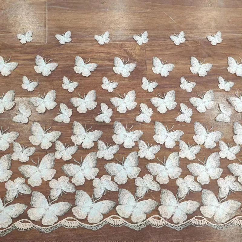 

New High-quality Butterfly Embroidery Lace Mesh Accessories Can DIY Wedding Dresses, Evening Gowns, Performance Costumes