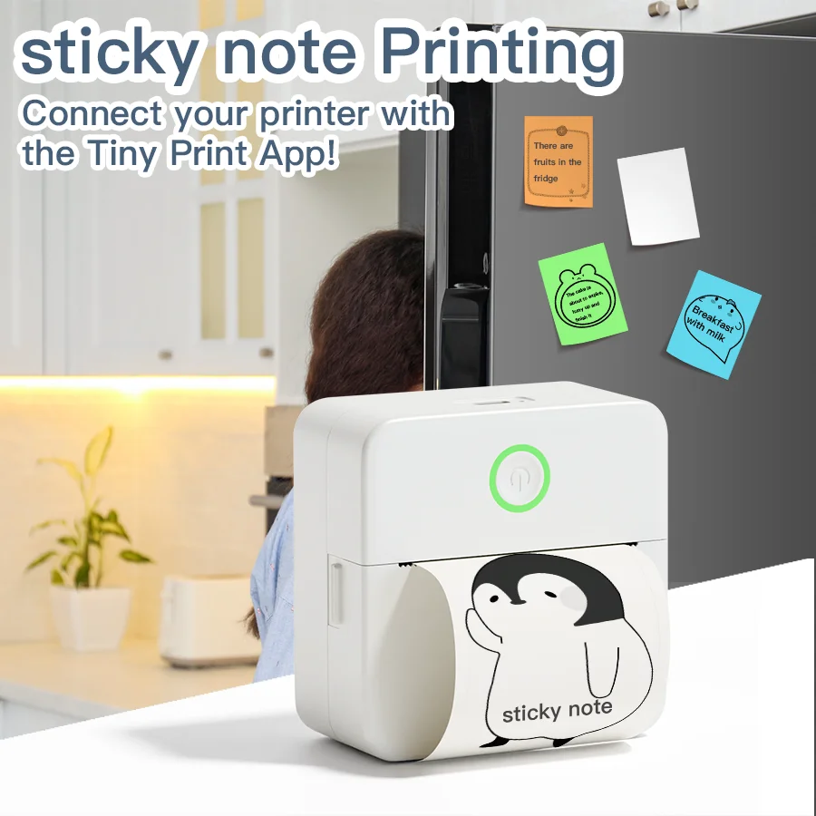 X6 Mini Drucker Aufkleber Papier Fehler Druckmaschine HD Fotodrucker Etikettendrucker für Journal Notizen Memo Kinderspielzeug Geburtstagsgeschenk